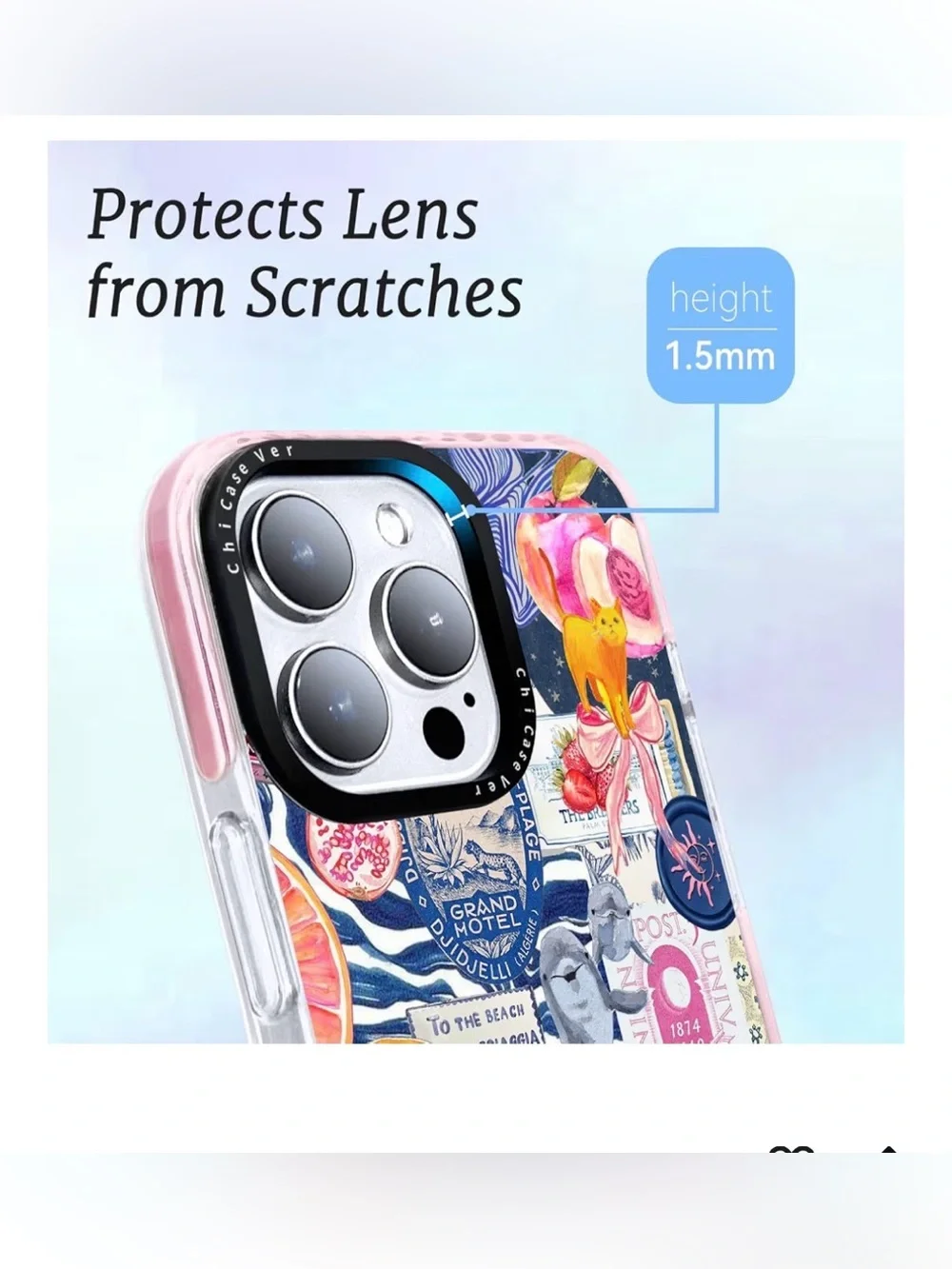 ChiCaseVer iPhone 15 Pro Max Case + Stand